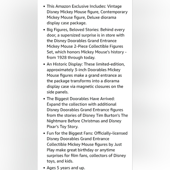 Disney Doorables Grand Entrance Classic Mickey Mouse Duo Figurine 5+ Red Black - Picture 5 of 12